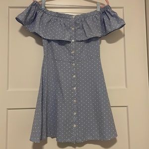 Topshop off the shoulder dress